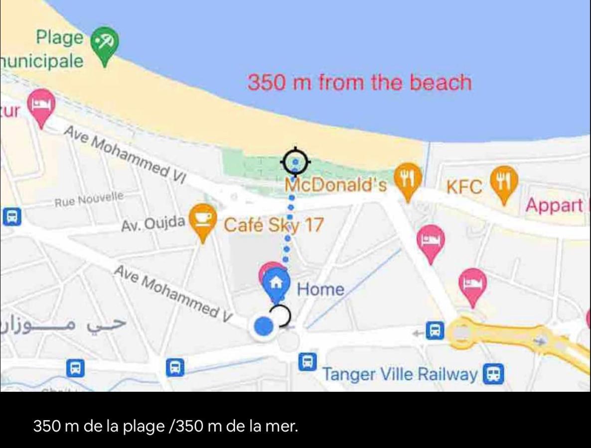 Joli Studio Vue Sur Mer - Gare Tgv Tanger Luaran gambar